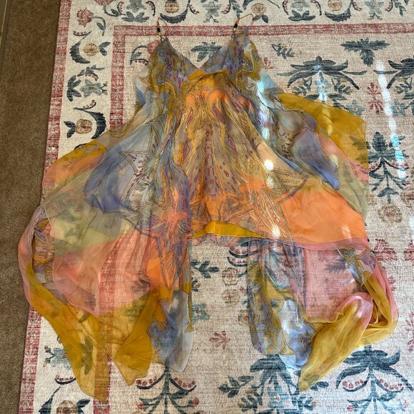 (SOLD) EMILIO PUCCI SS 2015 Psychedelic Print Silk Mini Dress (US 8) - Picture 3 of 7